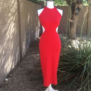 Backless Red Dress - NWOT
